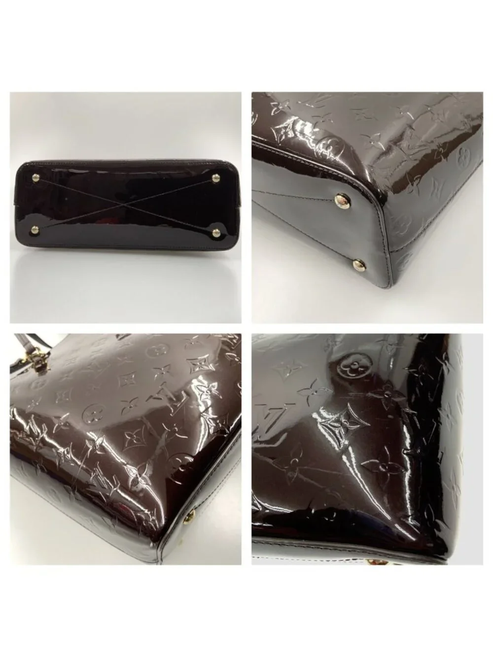 Louis Vuitton Monogram Vernis Long Beach MM Tote Purple